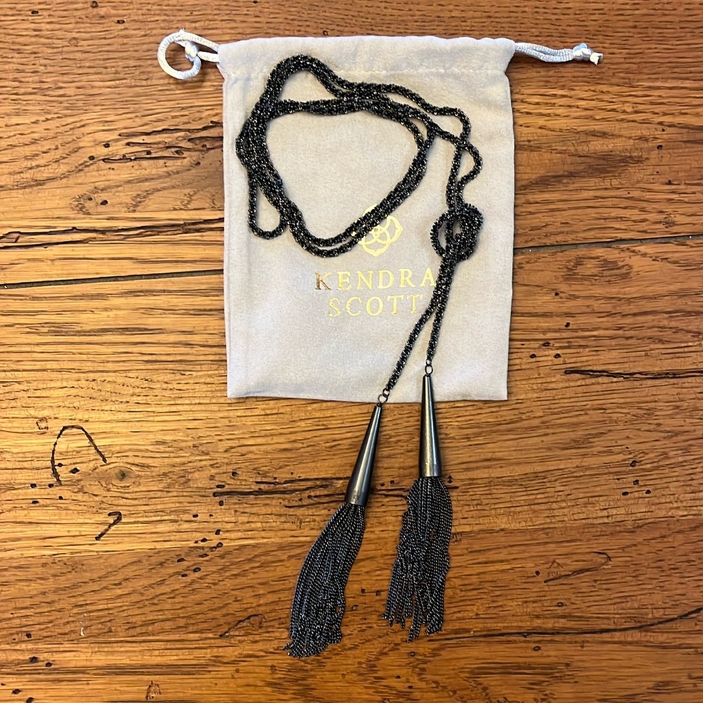 Kendra Scott Phara Necklace in Gunmetal
